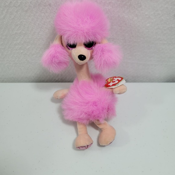 Ty The Beanie Boo Collectibles Camilla The Pink Poodle size 7" 5724-2PL5 - Picture 5 of 7
